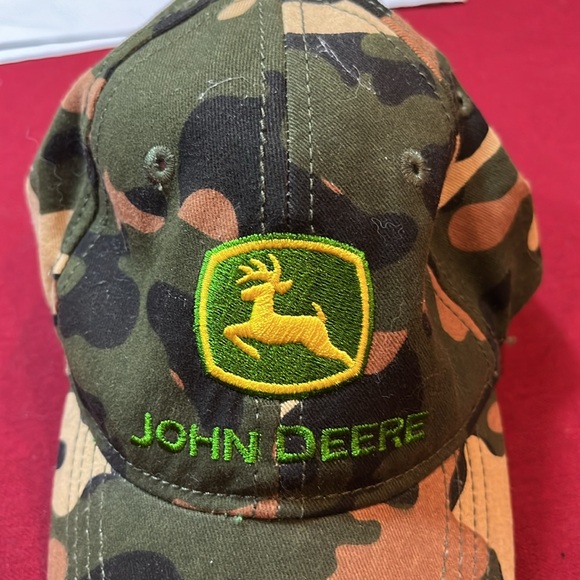 John Deere CAMOUFLAGE HAT toddler KIDS cap cotton farmer hunter boys kids cap - Picture 4 of 12